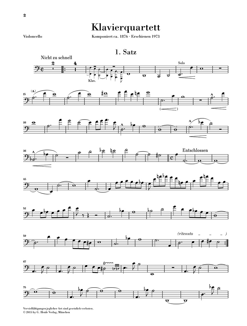 Other Cover Image Klavierquartett a-moll