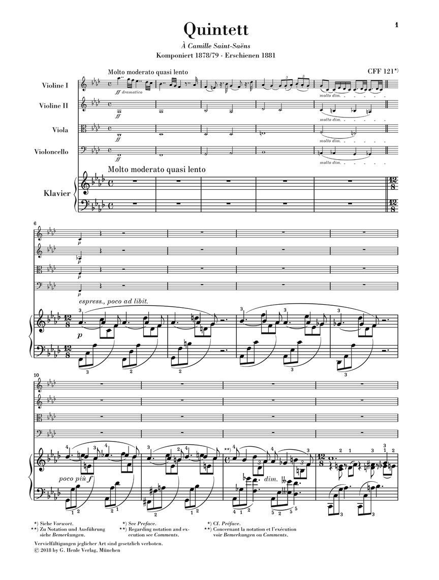 Other Cover Image Klavierquintett f-moll