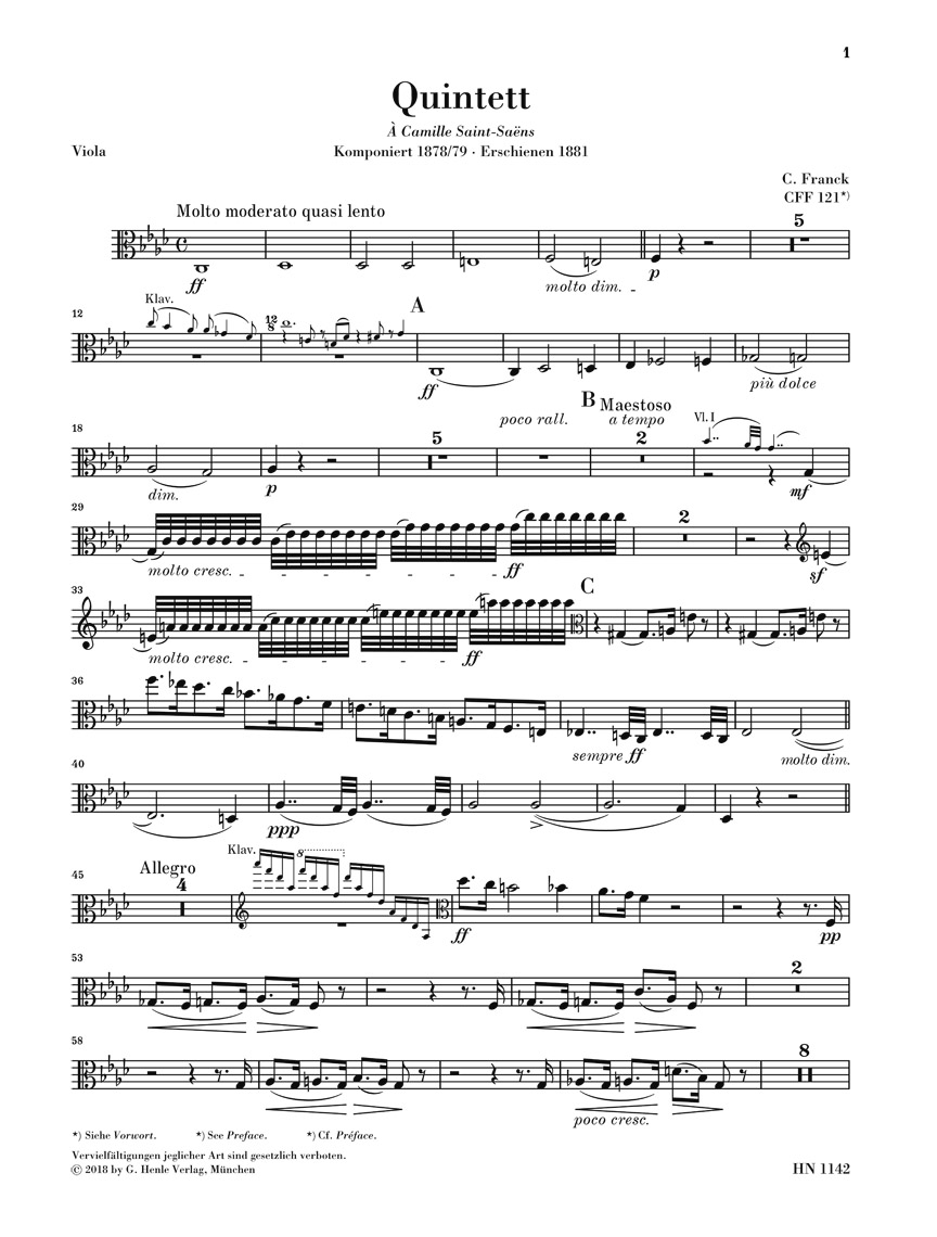Other Cover Image Klavierquintett f-moll