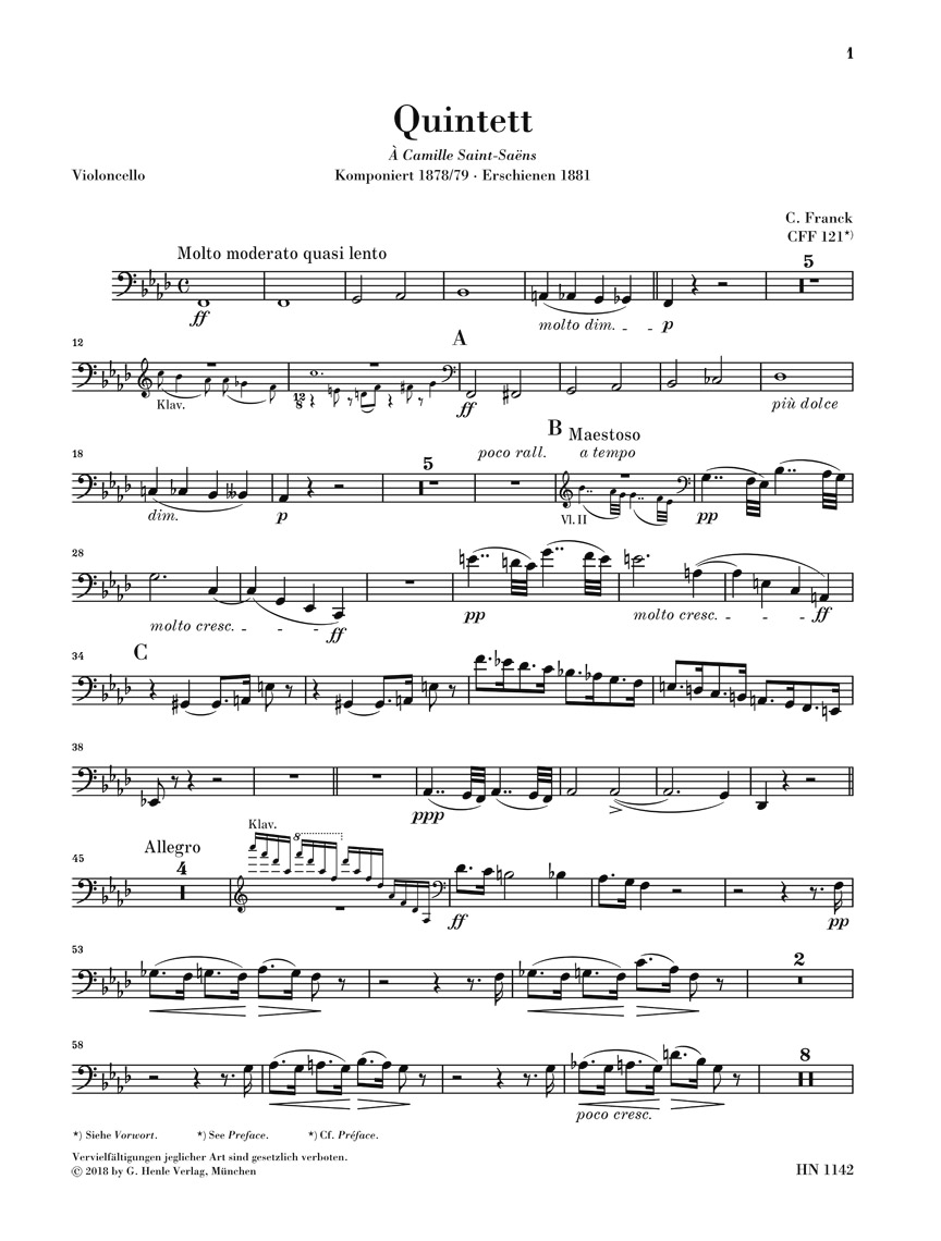 Other Cover Image Klavierquintett f-moll