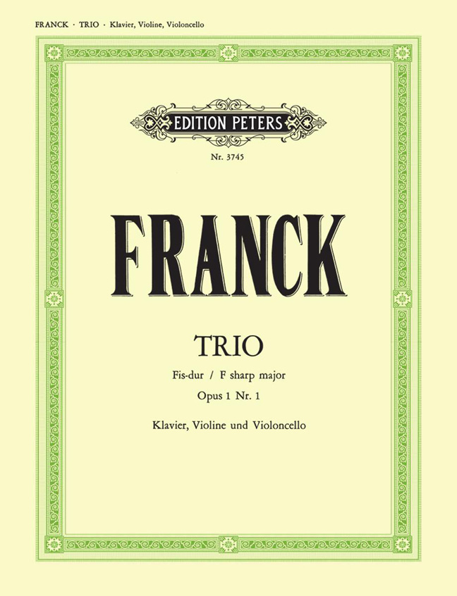 Front Cover Image Trio für Klavier, Violine und Violoncello Fis-Dur op. 1; 1