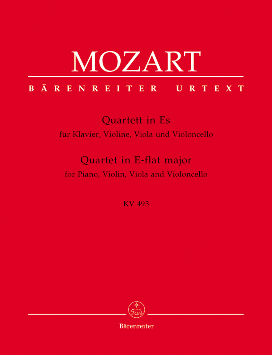 Front Cover Image Quartett für Klavier, Violine, Viola und Violoncello KV 493