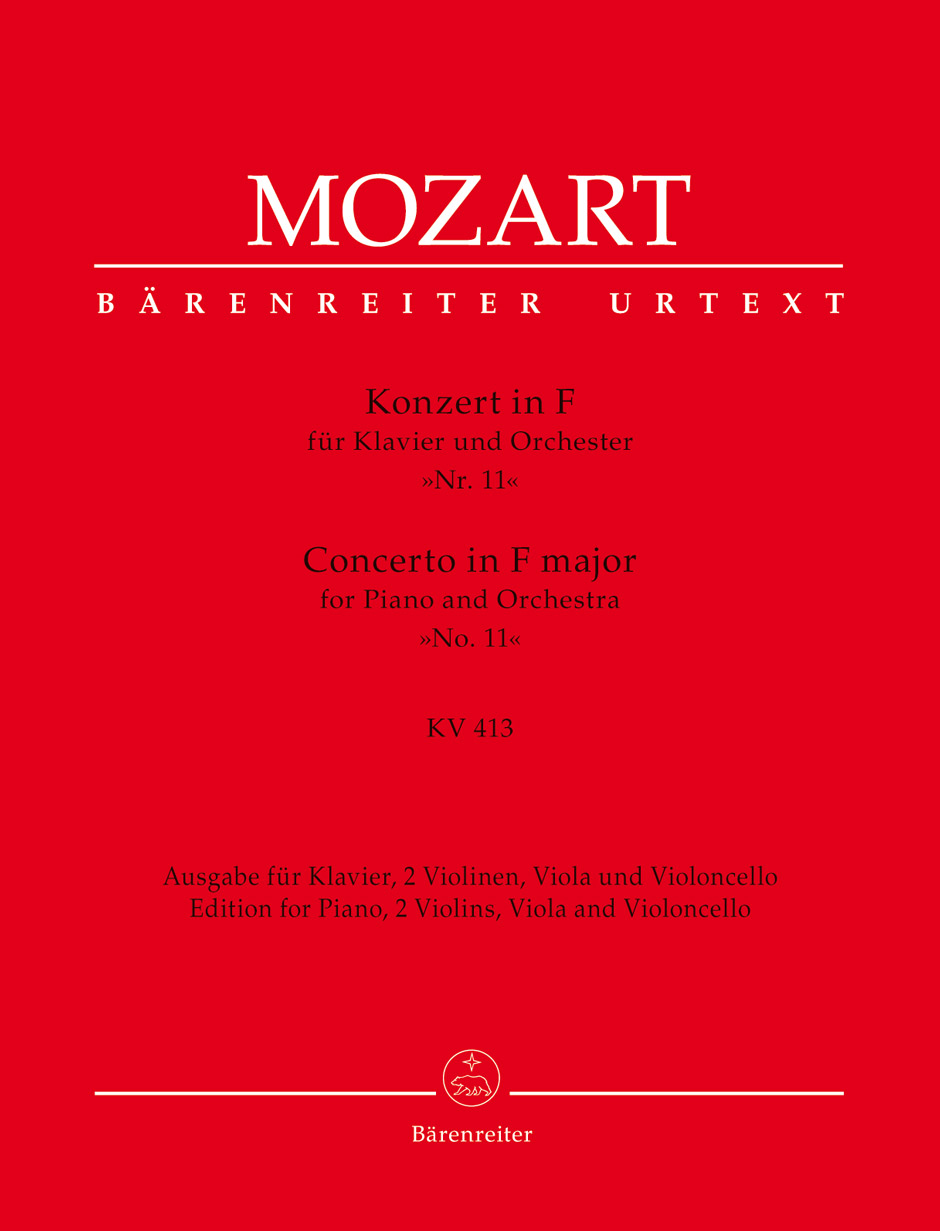 Front Cover Image Konzert für Klavier und Orchester Nr. 11 F-Dur KV 413