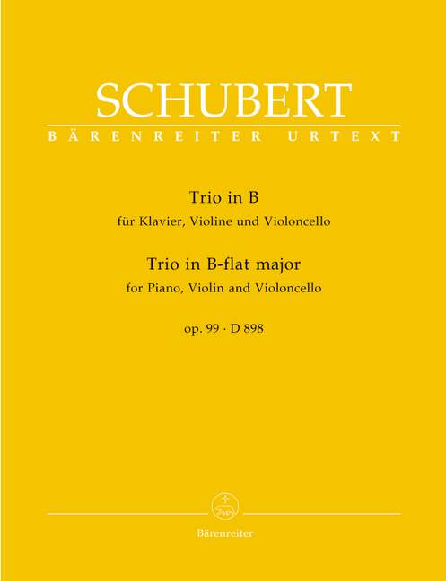 Other Cover Image Trio für Klavier, Violine und Violoncello B-Dur op. 99 D 898