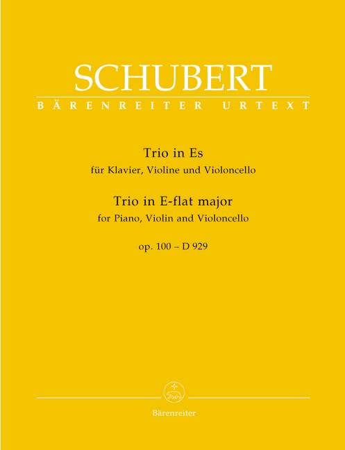 Other Cover Image Trio für Klavier, Violine und Violoncello Es-Dur op. 100 D 929