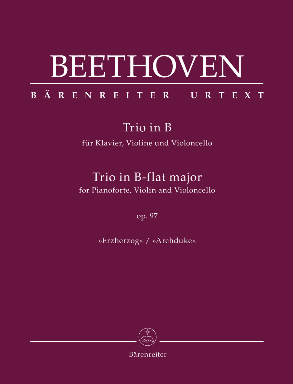 Front Cover Image Trio für Klavier, Violine und Violoncello B op. 97