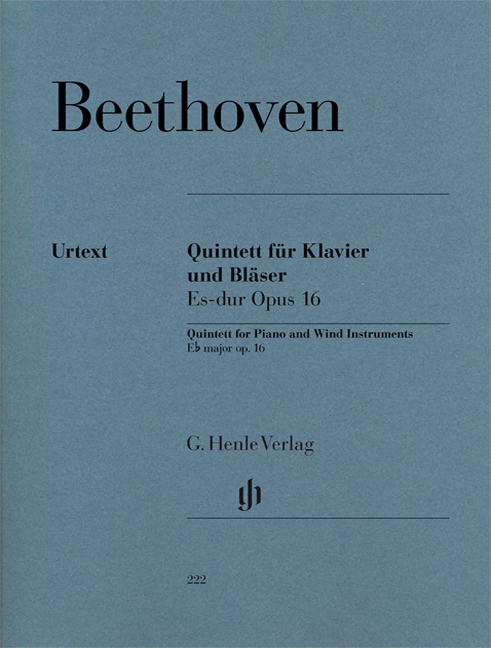 Front Cover Image Quintett für Oboe, Klarinette, Horn, Fagott und Klavier Es-dur op. 16