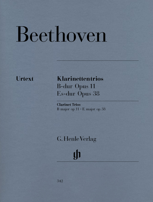 Front Cover Image Trios für Klarinette oder Violine, Violoncello und Klavier op. 11, 38