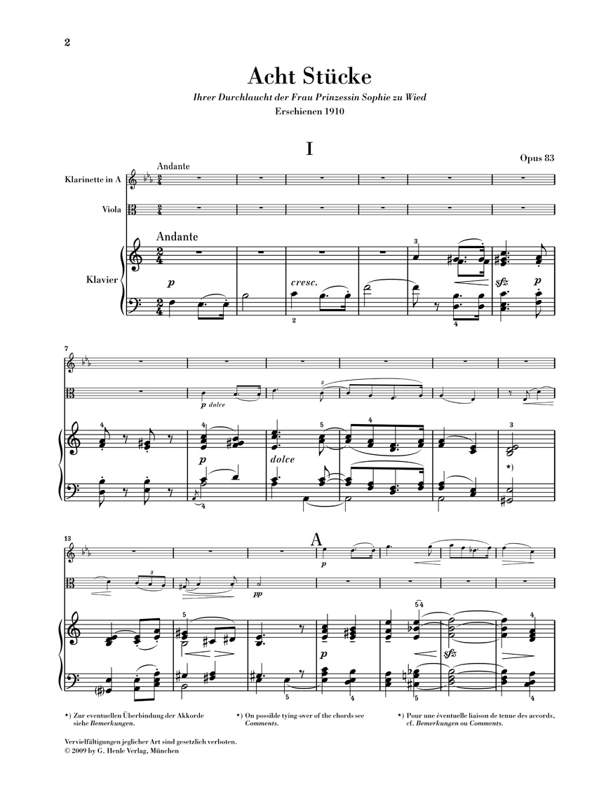 Other Cover Image Acht Stücke op. 83