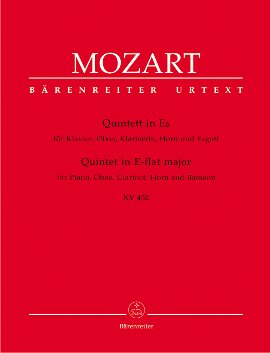 Front Cover Image Quintett für Klavier, Oboe, Klarinette, Horn und Fagott Es-Dur KV 452