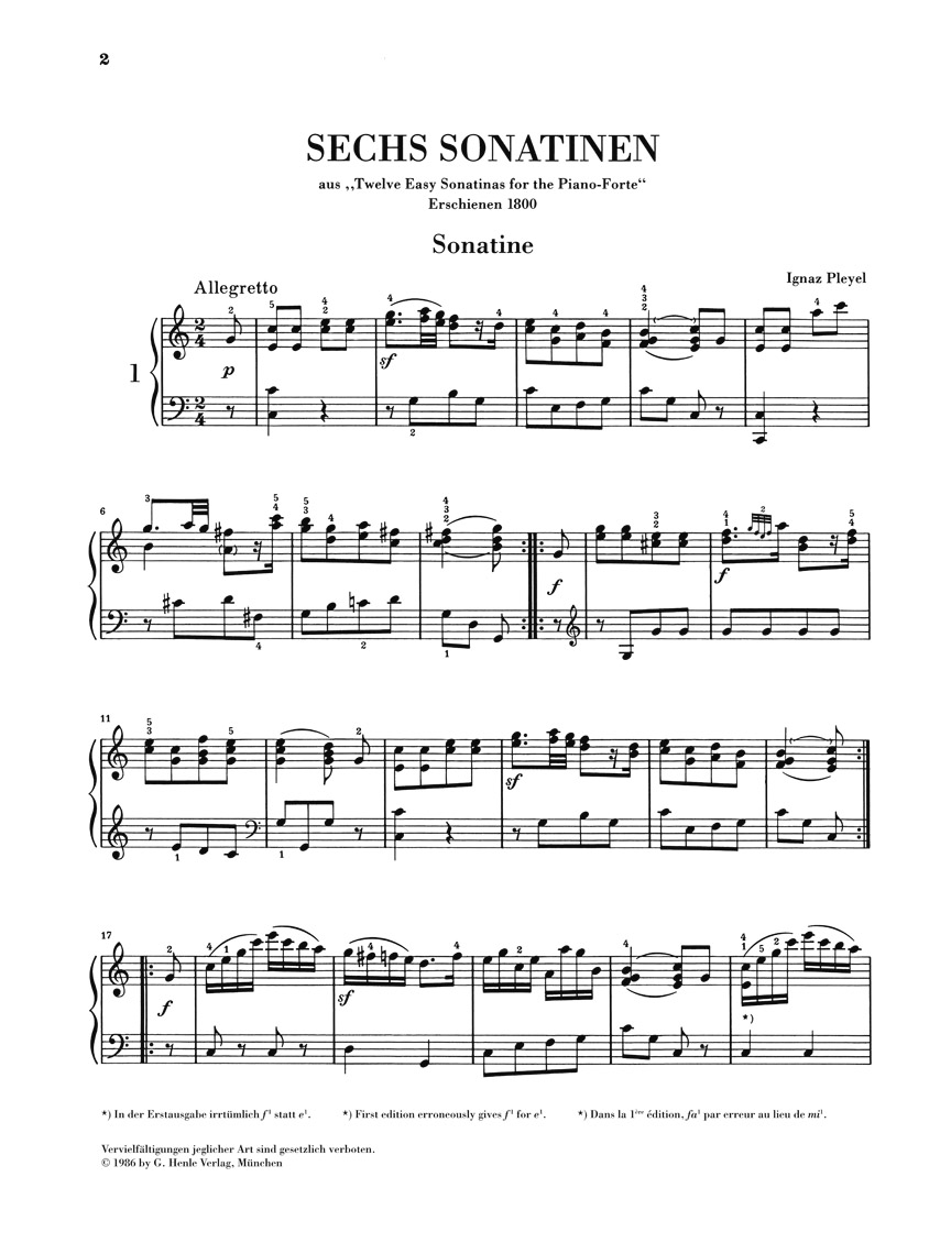 Other Cover Image Sonatinen für Klavier Band 2