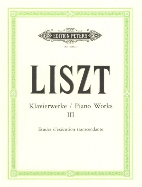 Front Cover Image Klavierwerke Band 3: Etudes d'exécution transcendante (1851)