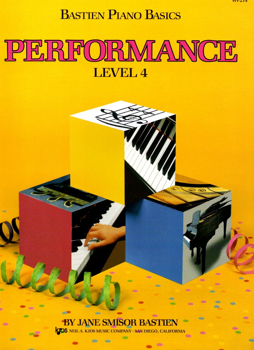 Front Cover Image Bastien Piano Basics Performance Stufe 4
