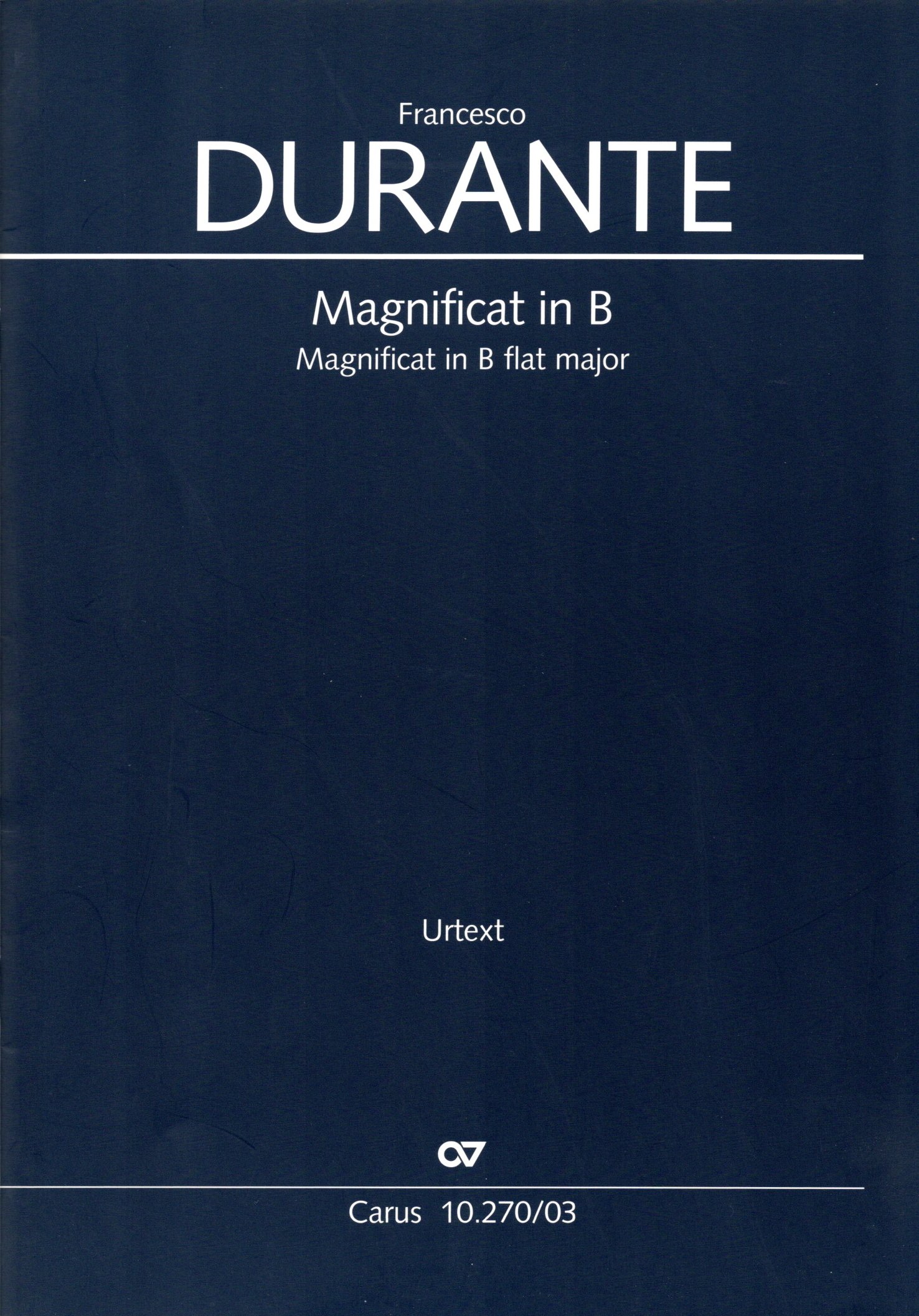 Front Cover Image Magnificat in B B-Dur