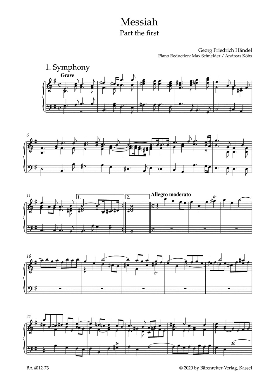 Other Cover Image Messiah HWV 56