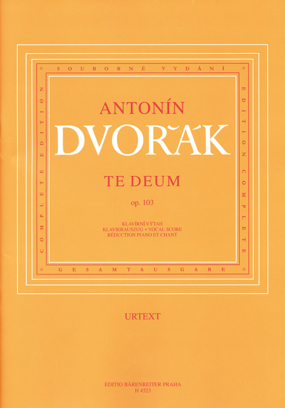 Front Cover Image Te Deum op. 103