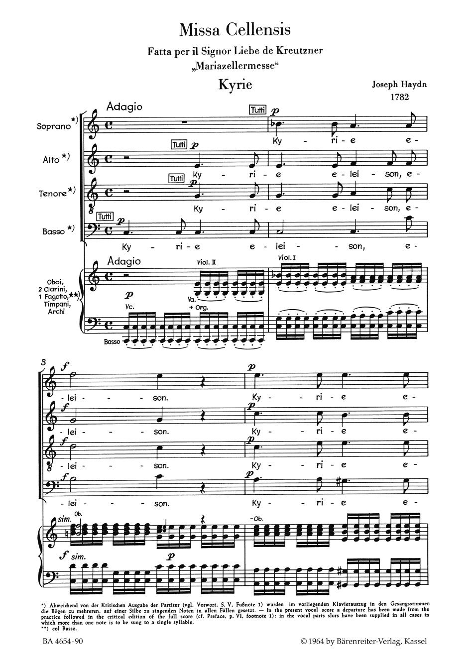 Other Cover Image Missa Cellensis Hob. XXII:8 "Mariazellermesse"