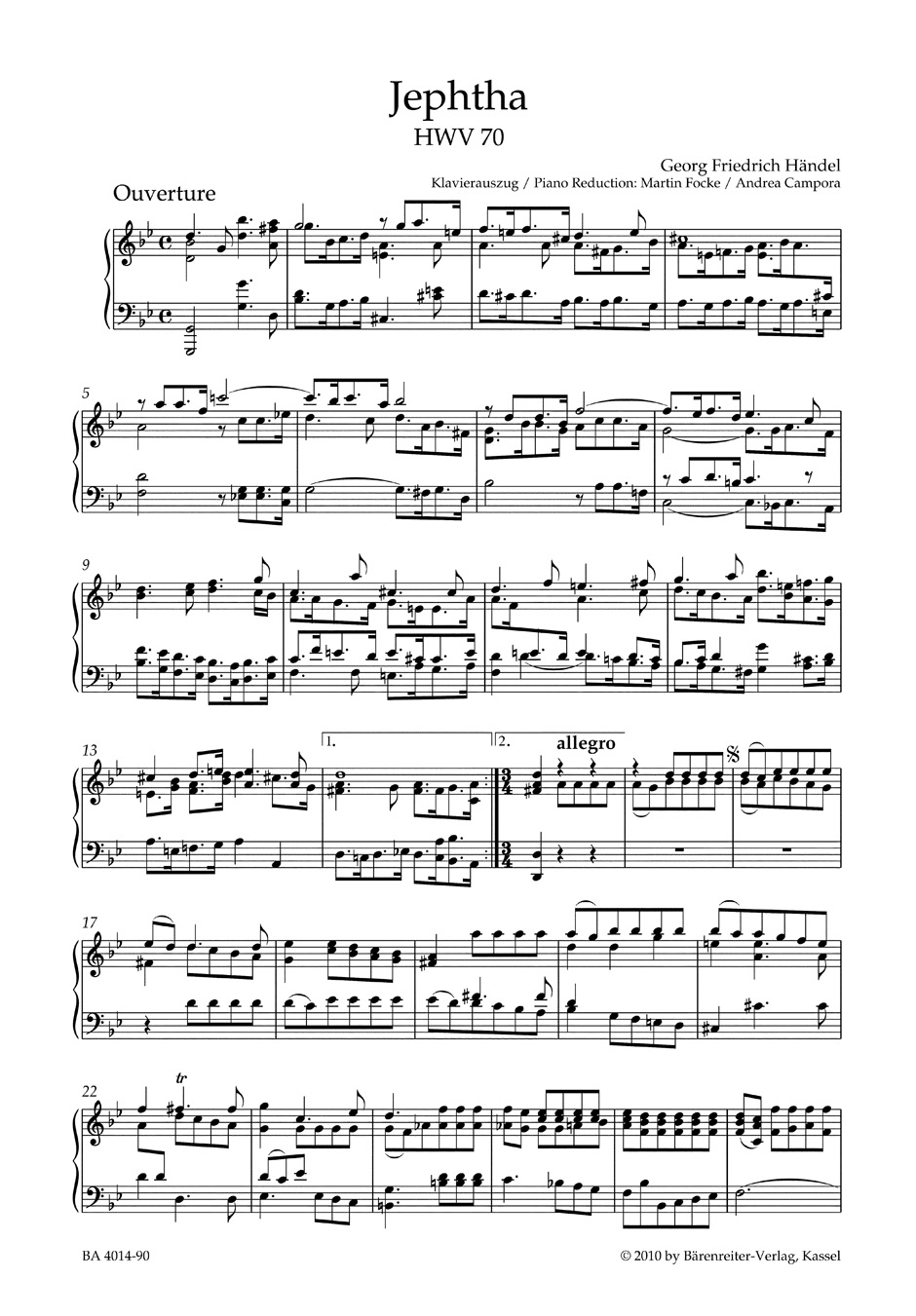 Other Cover Image Jephtha HWV 70