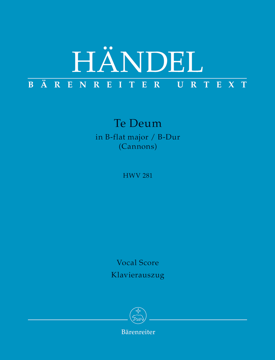 Front Cover Image Te Deum B-Dur HWV 281