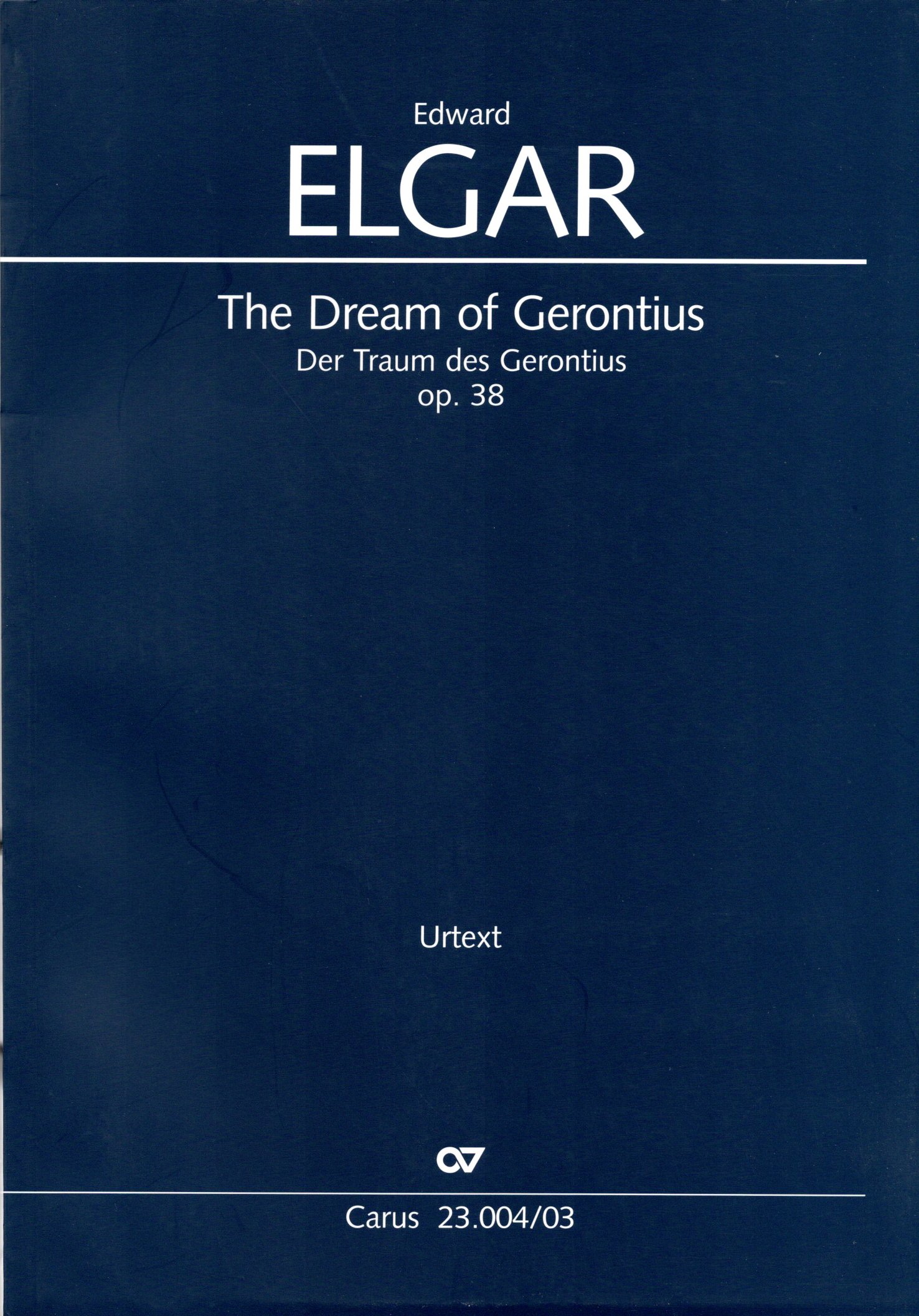 Front Cover Image The Dream of Gerontius op. 38