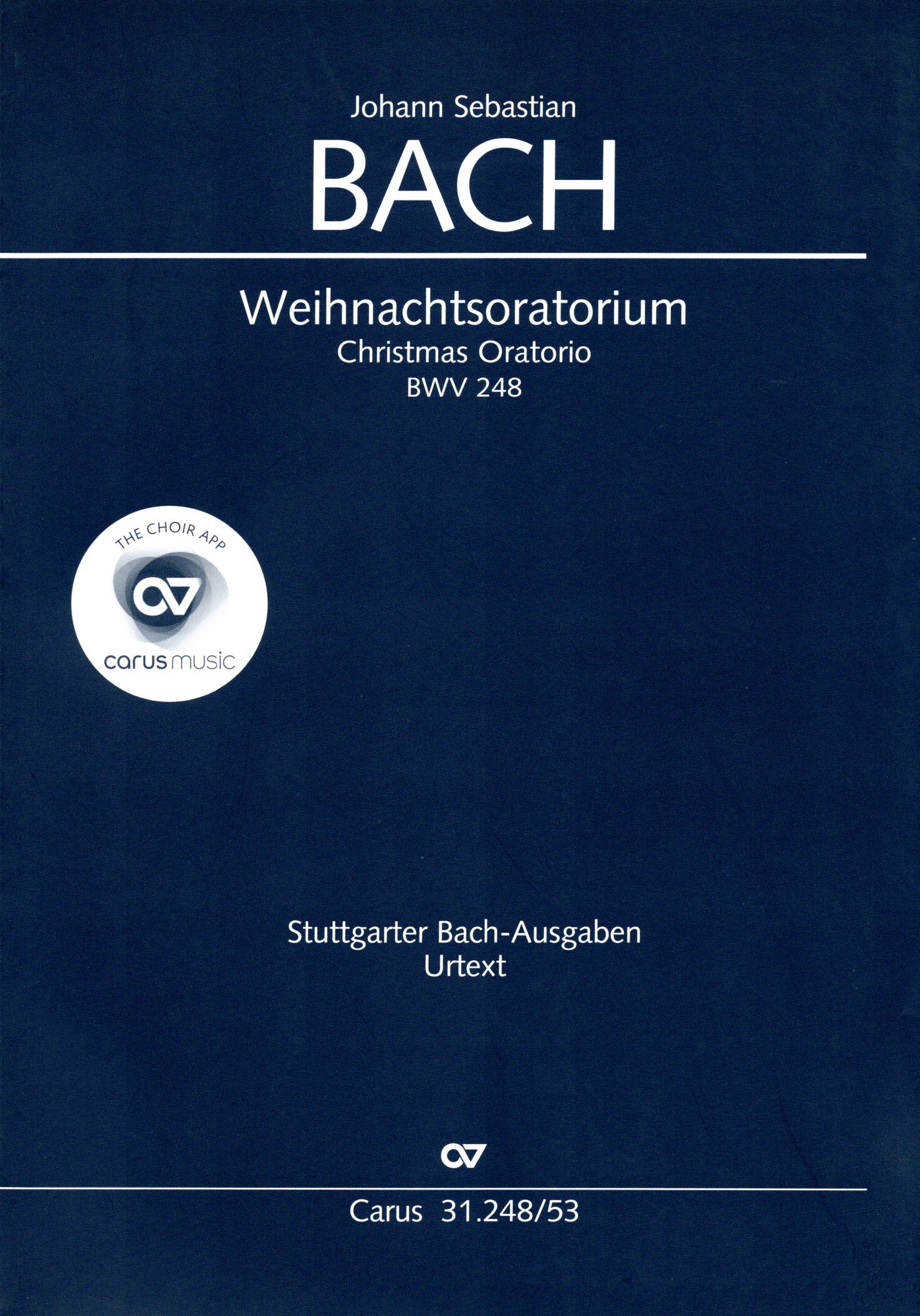 Front Cover Image Weihnachtsoratorium (Teile I-VI) BWV 248, BWV3 248.2 (1734)
