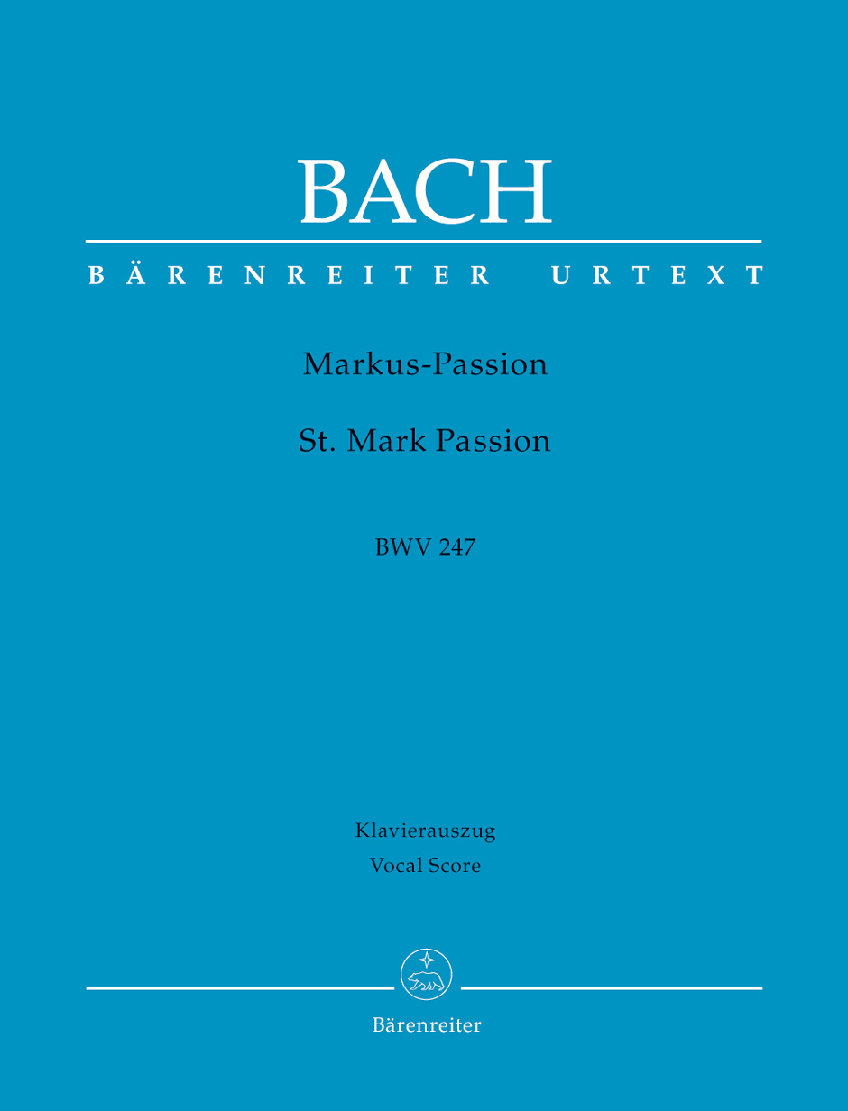 Front Cover Image Markus-Passion BWV 247