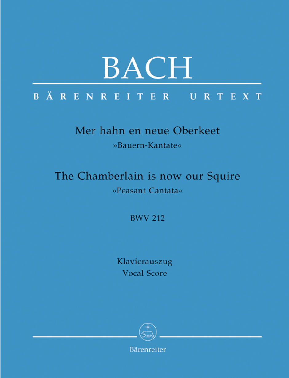 Front Cover Image Mer hahn en neue Oberkeet BWV 212 "Bauern-Kantate"