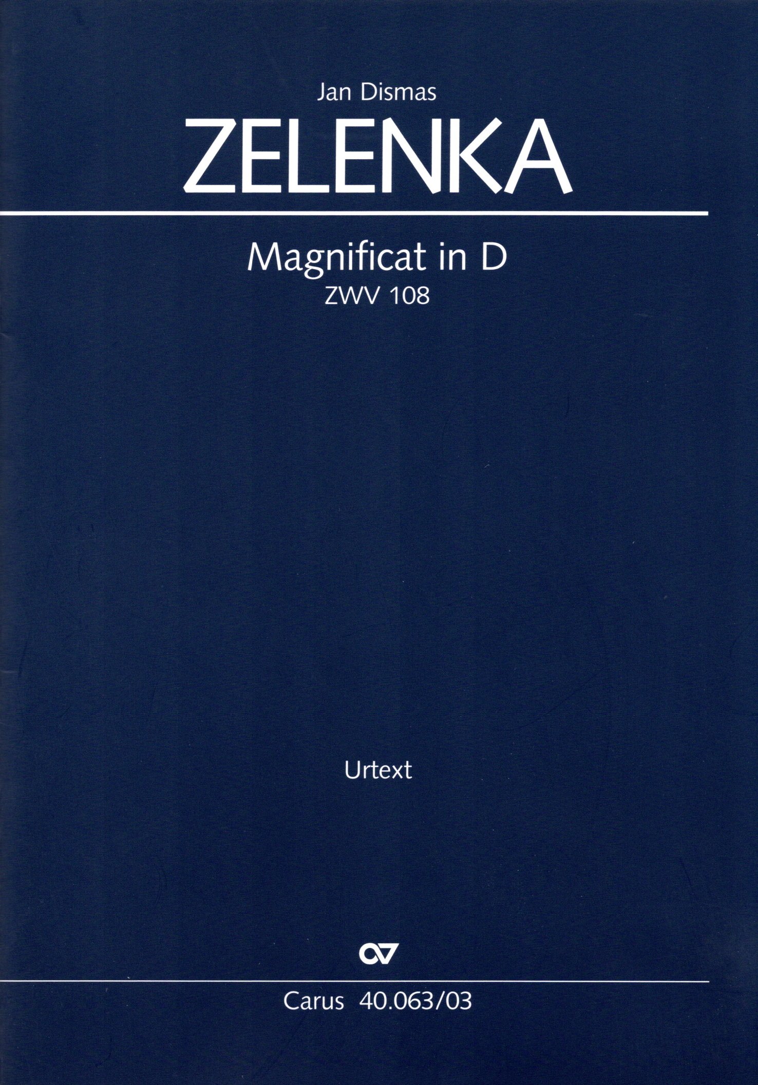 Front Cover Image Magnificat in D D-Dur ZWV 108