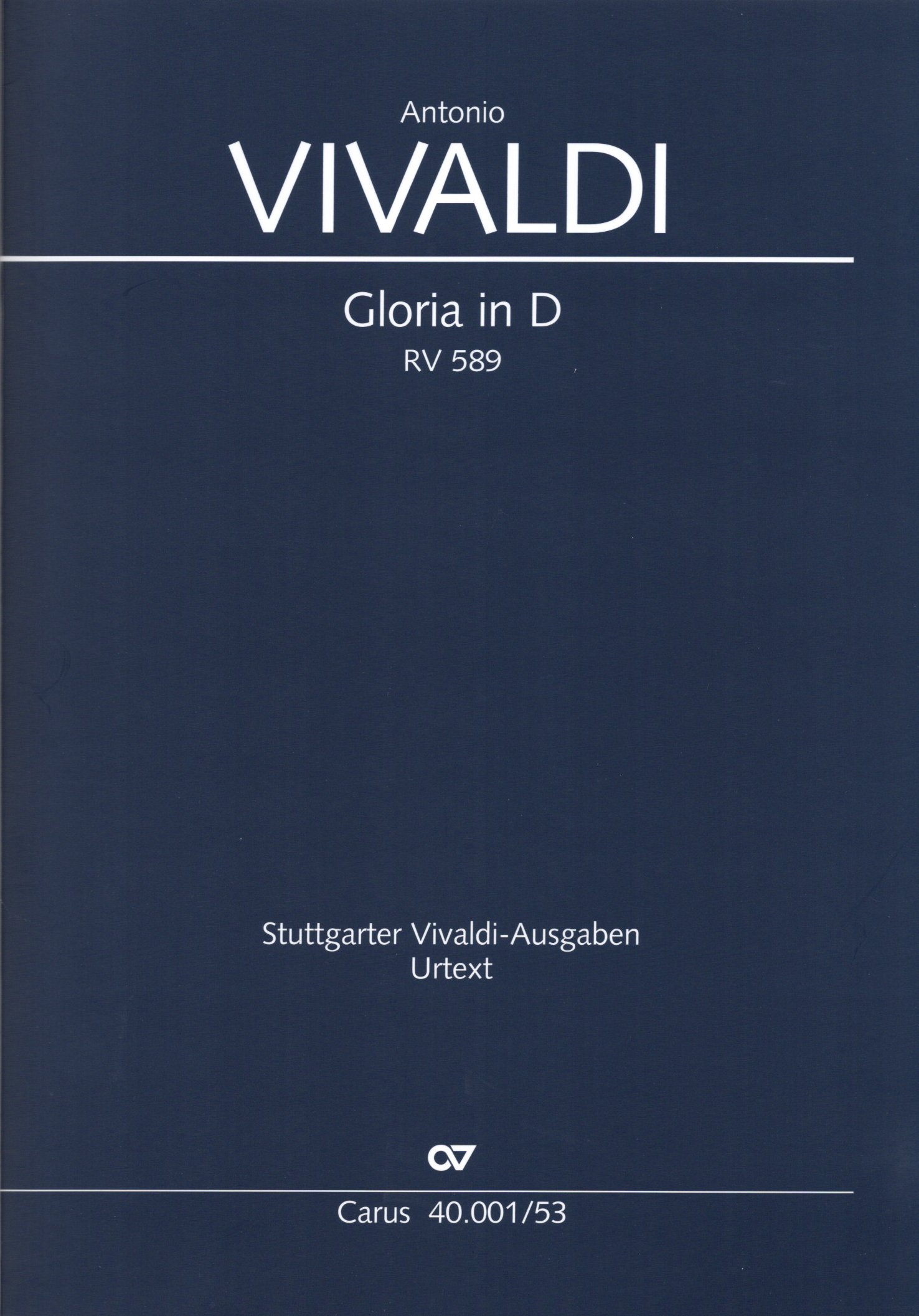 Front Cover Image Gloria in D D-Dur RV 589