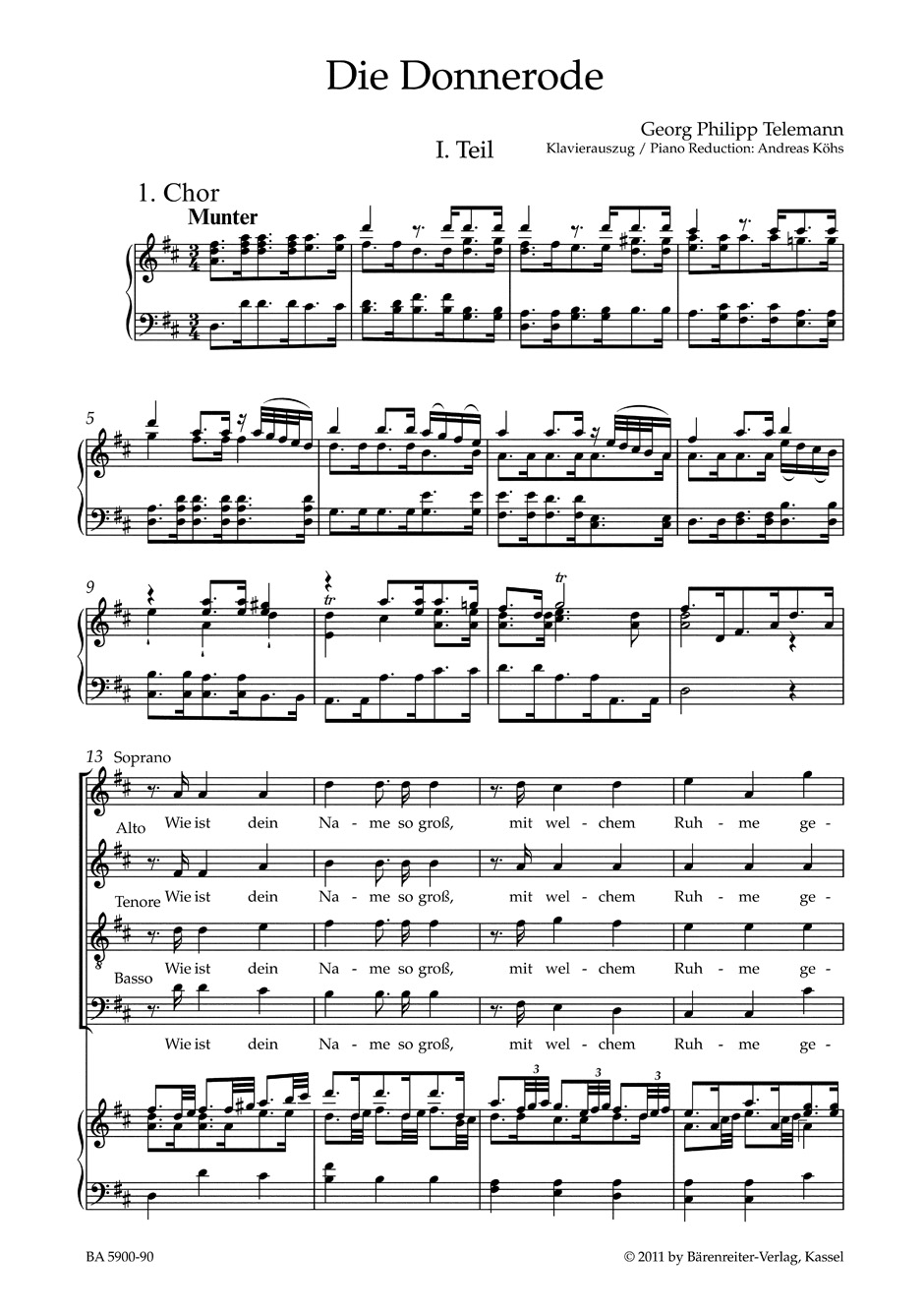 Other Cover Image Die Donnerode TWV 6:3