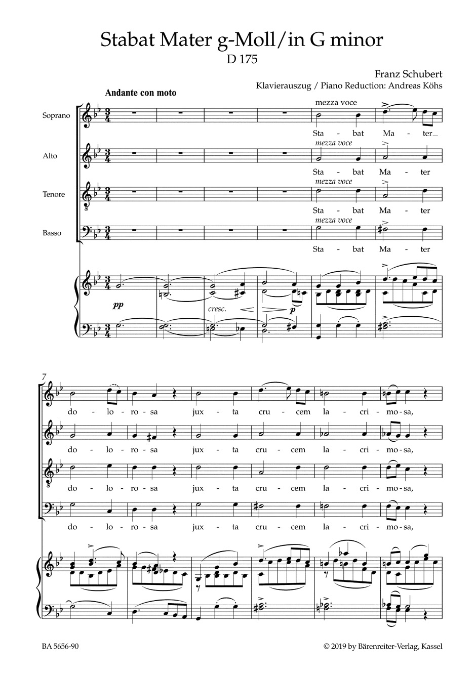 Other Cover Image Stabat Mater g-Moll D 175