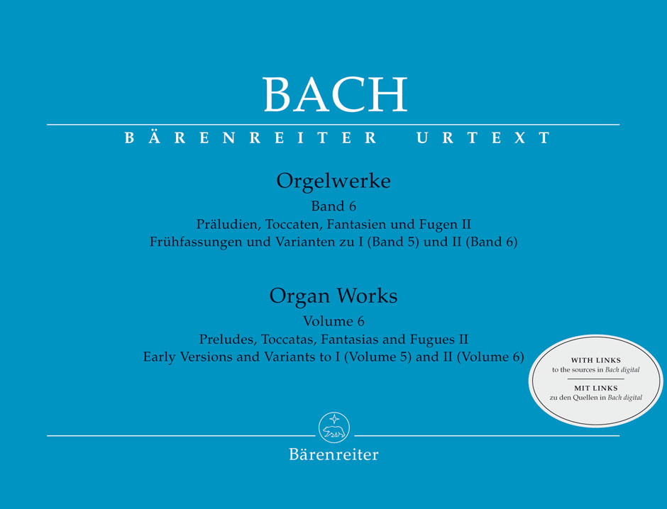 Front Cover Image Präludien, Toccaten, Fantasien und Fugen II / Frühfassungen und Varianten zu I (Band 5) und II (Band 6)