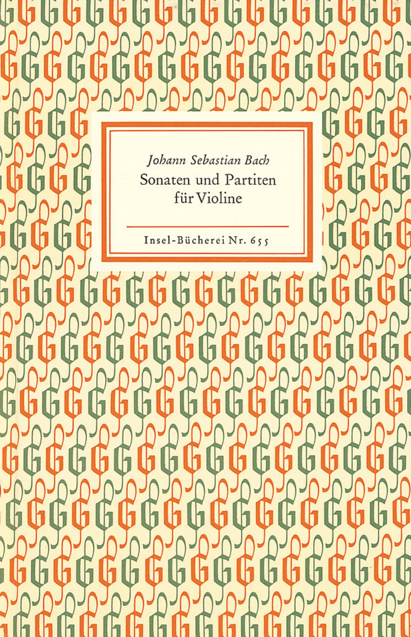 Front Cover Image Sonaten und Partiten für Violine BWV 1001-1006