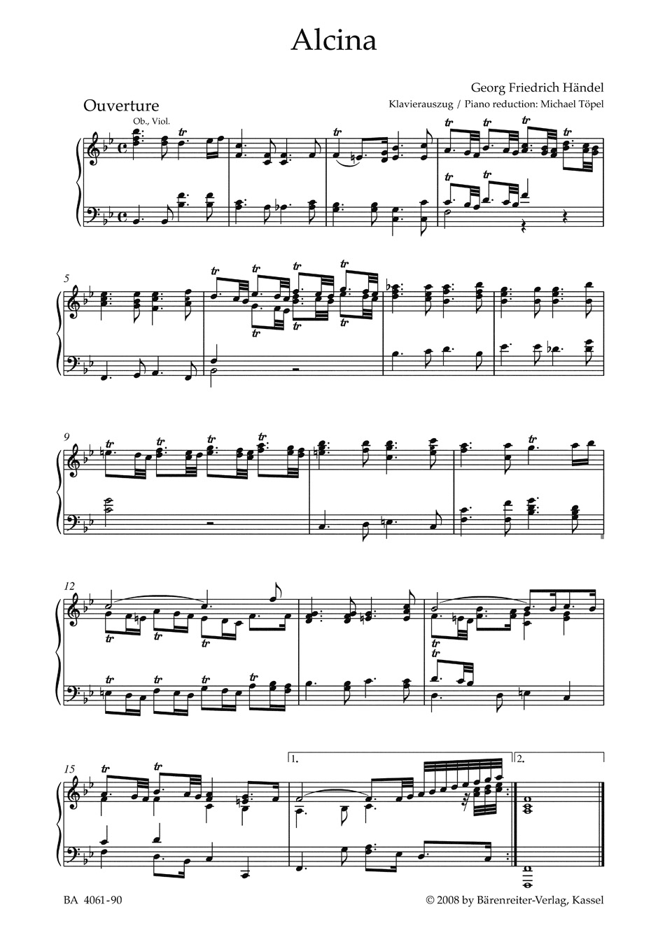 Other Cover Image Alcina HWV 34