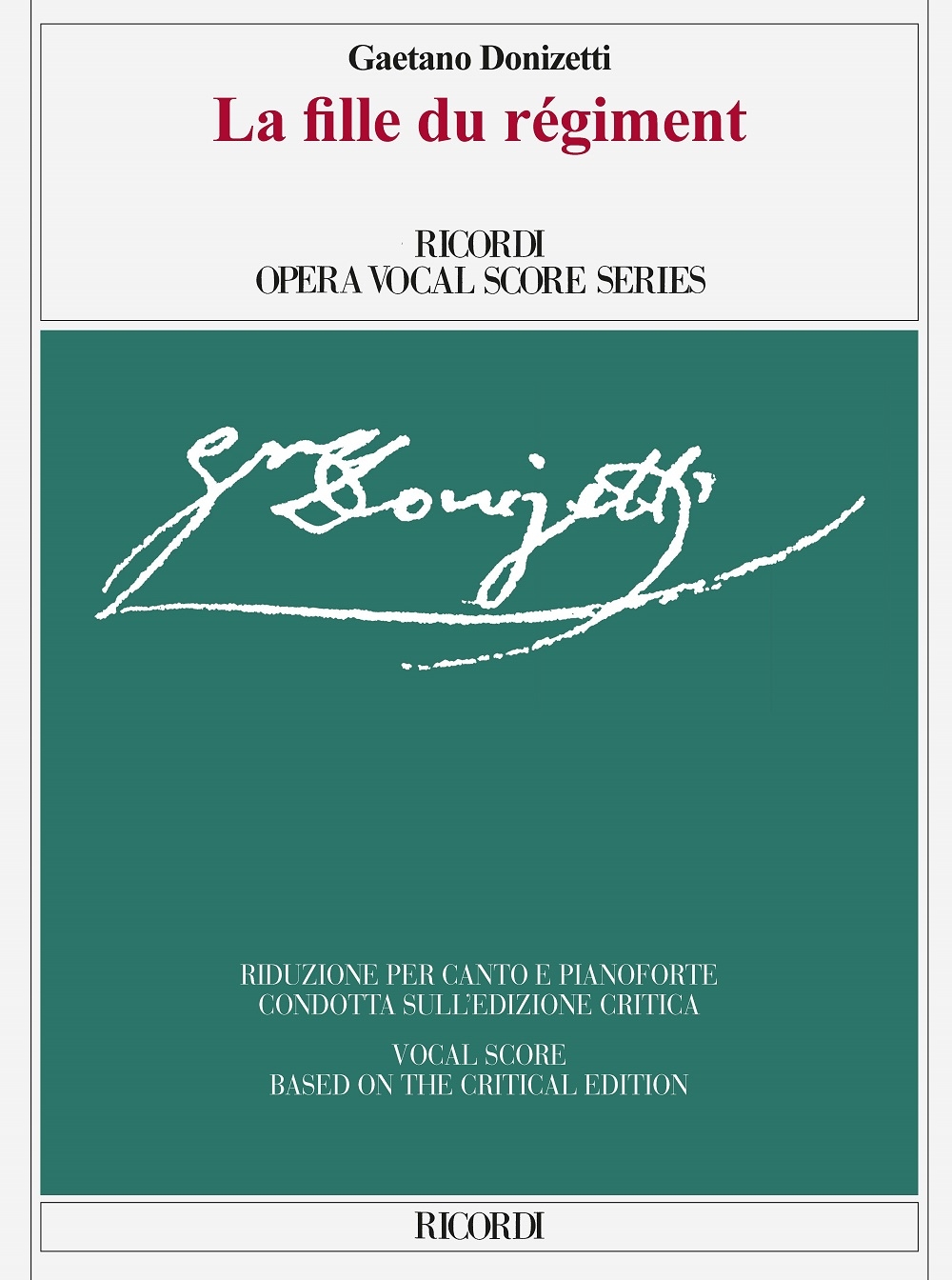 Front Cover Image La fille du regiment