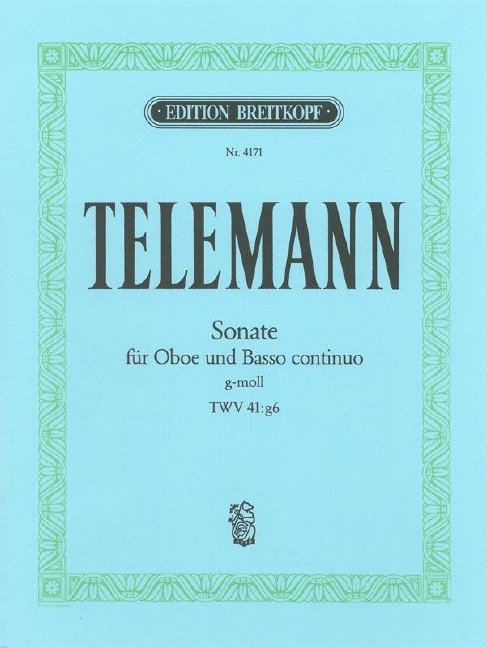 Other Cover Image Sonate g-moll TWV 41:g6