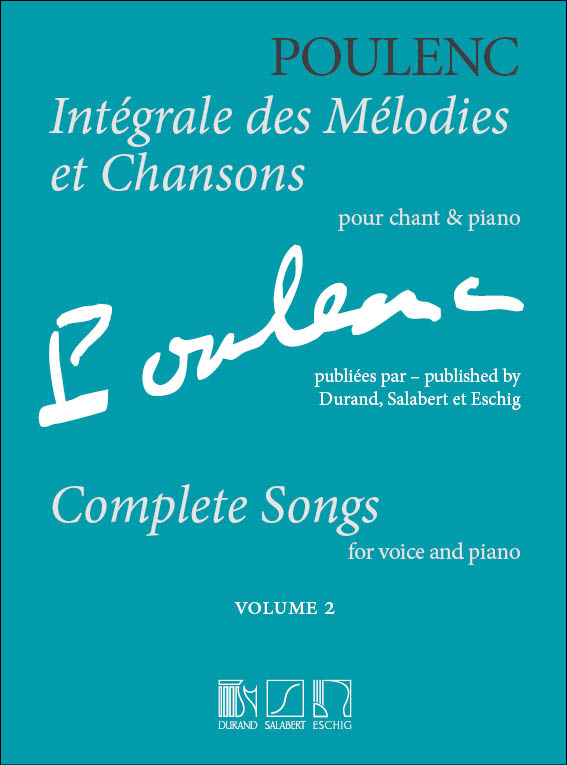 Front Cover Image Integrale des Melodies et Chansons Volume 2