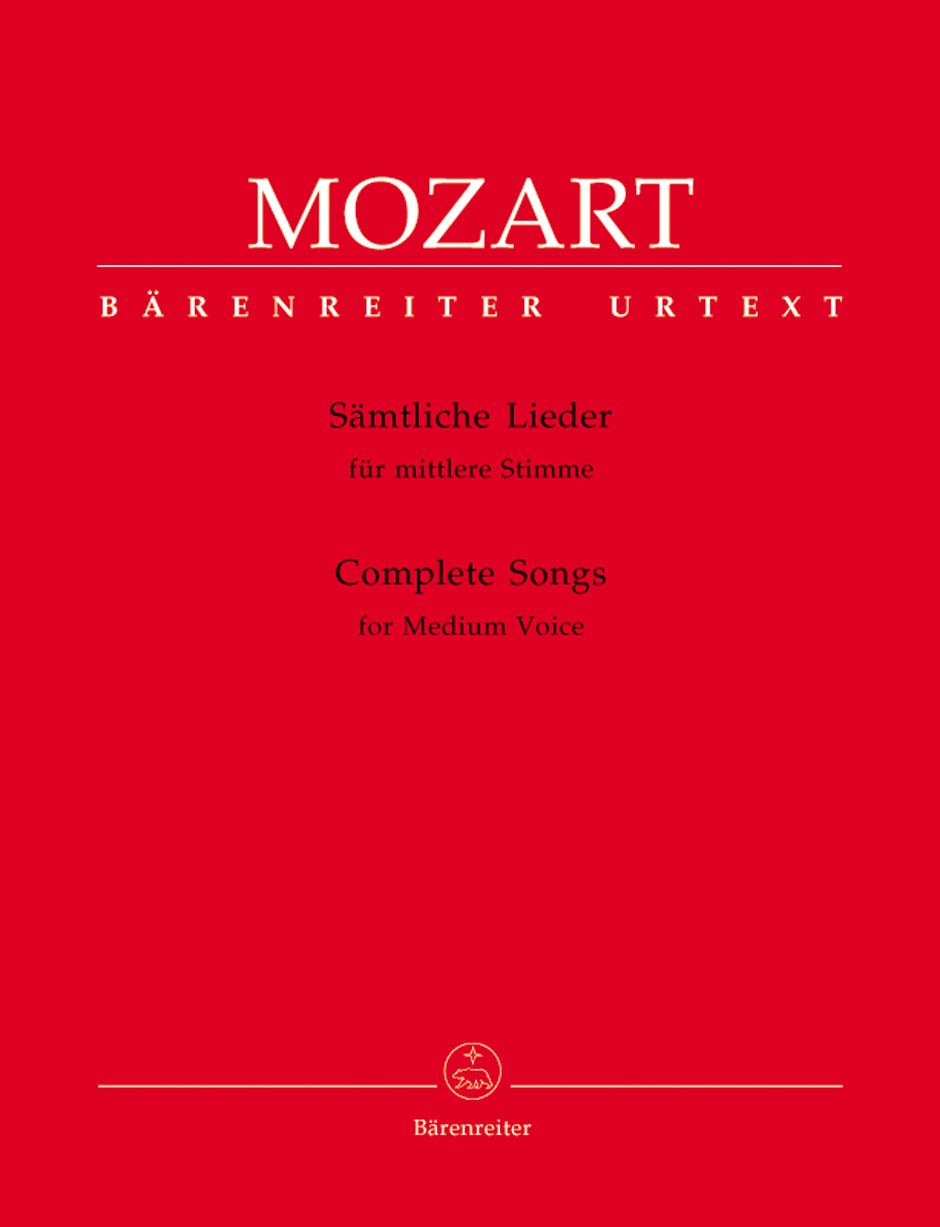 Front Cover Image Sämtliche Lieder für mittlere Stimme