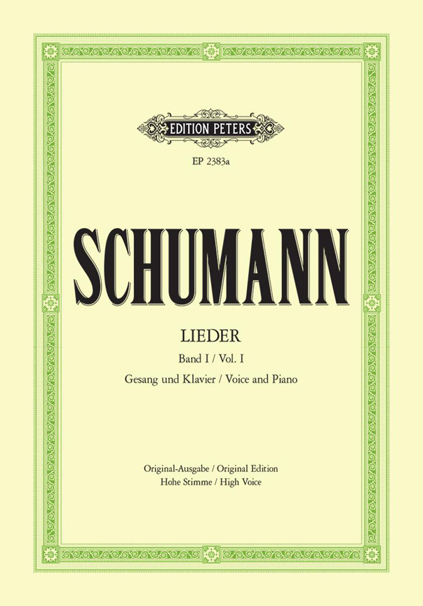 Front Cover Image Lieder, Band 1 für Gesang und Klavier