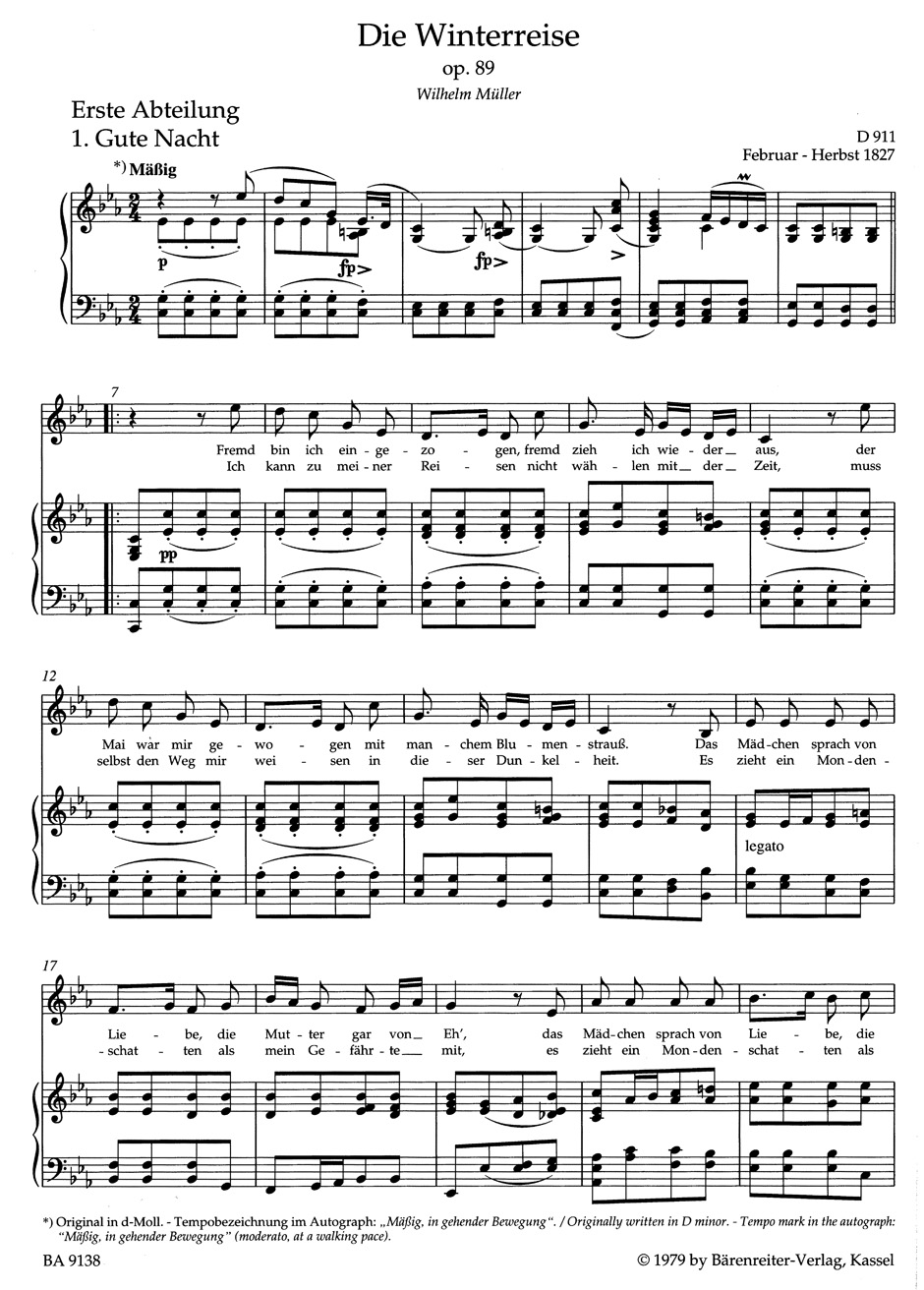 Other Cover Image Winterreise op. 89 D 911