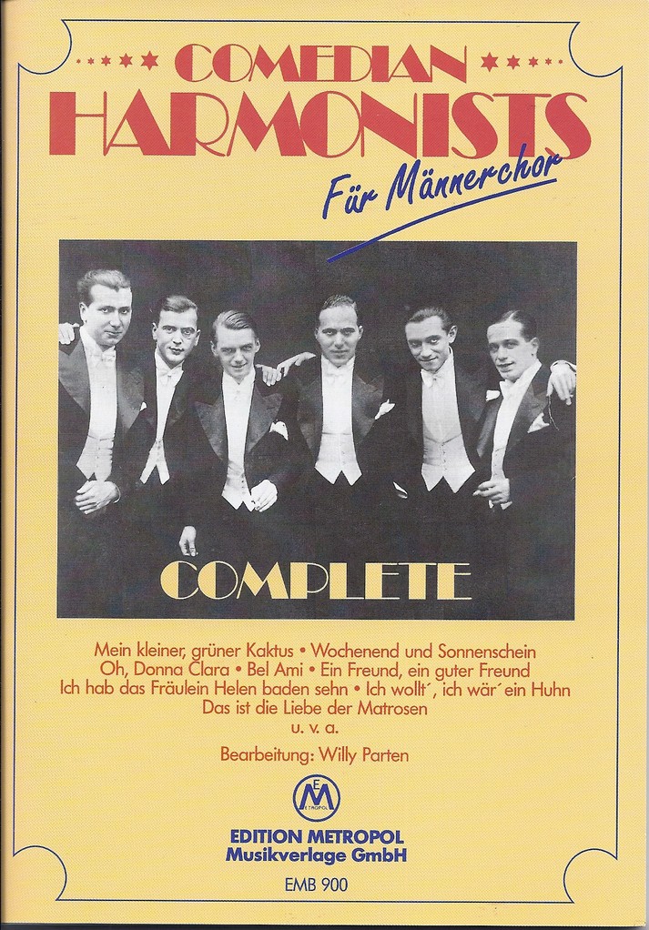 Front Cover Image Comedian Harmonists Complete für Männerchor