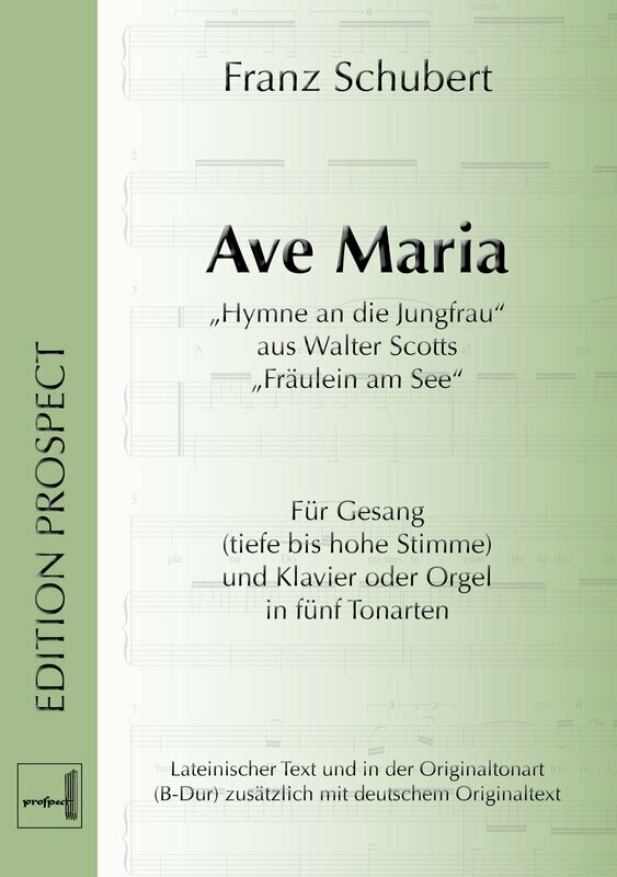 Front Cover Image Ave Maria in fünf Tonarten - op. 52/6 D 839