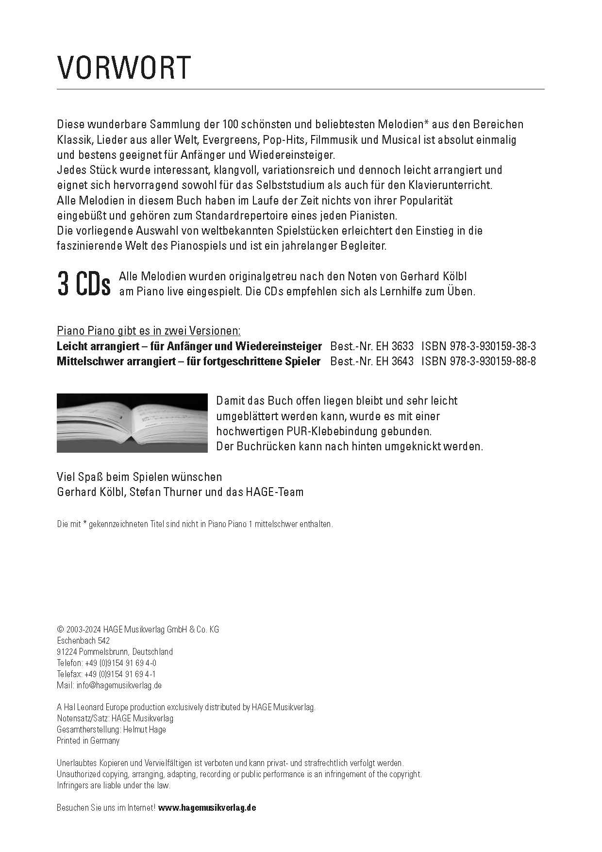 Other Cover Image Piano Piano 1 - leicht (mit 3 CDs)