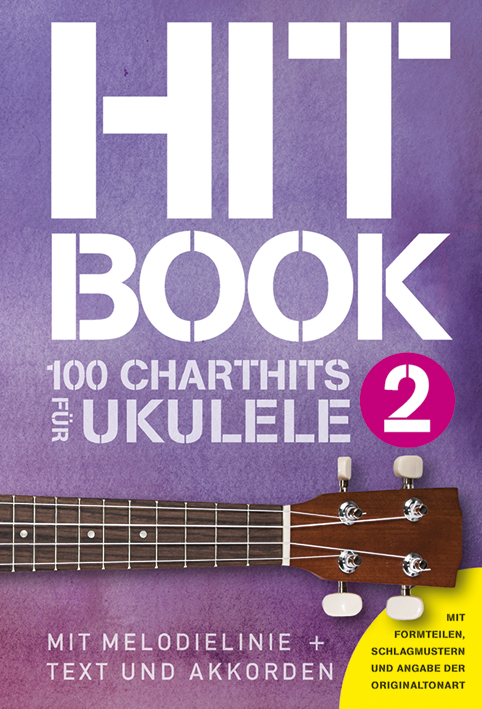 Front Cover Image Hitbook 2 - 100 Charthits für Ukulele