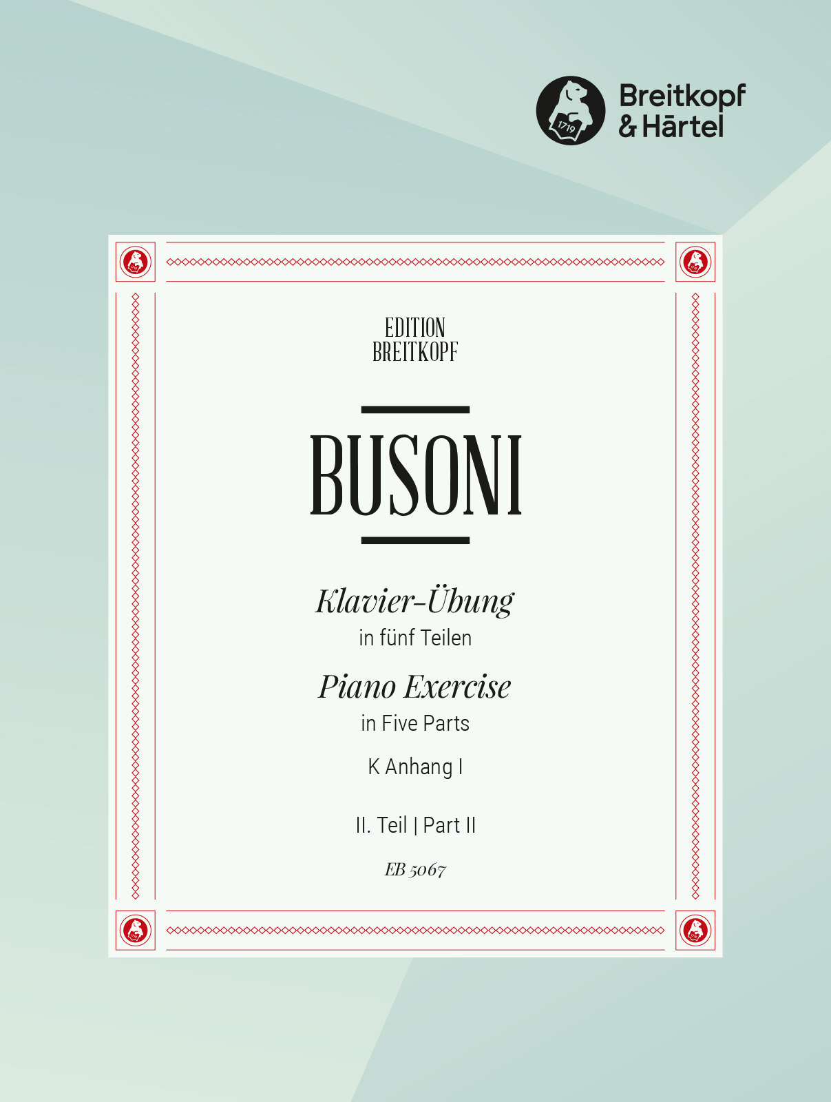 Front Cover Image Klavier-Übung in fünf Teilen K Anh. I