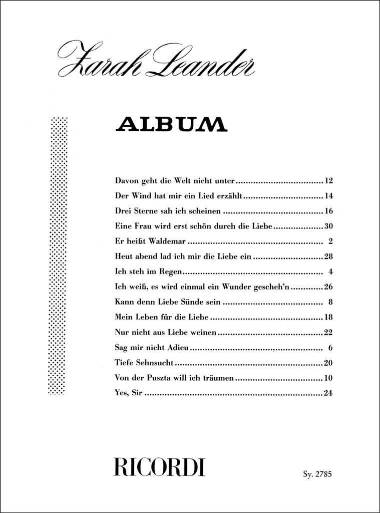 Other Cover Image Zarah Leander Album