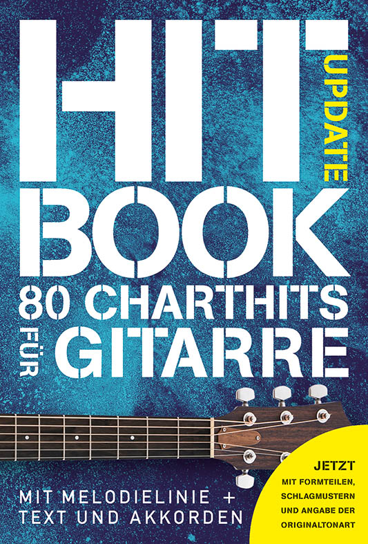 Front Cover Image Hitbook Update - 80 Charthits für Gitarre 