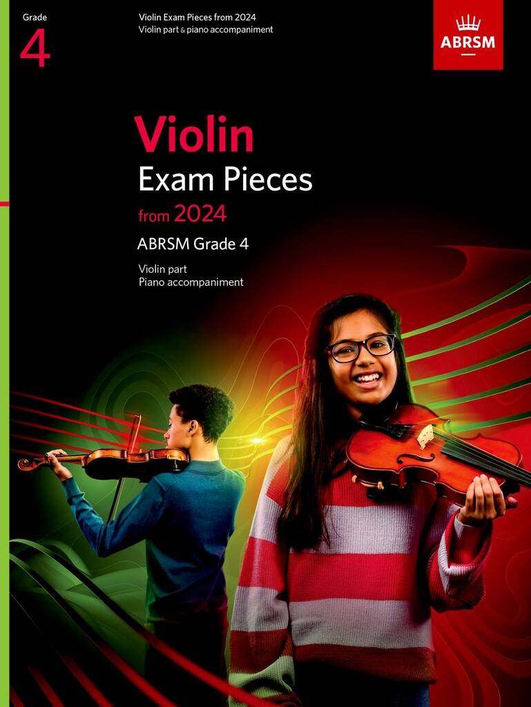 Front Cover Image Violin Exam Pieces from 2024, ABRSM Grade 4