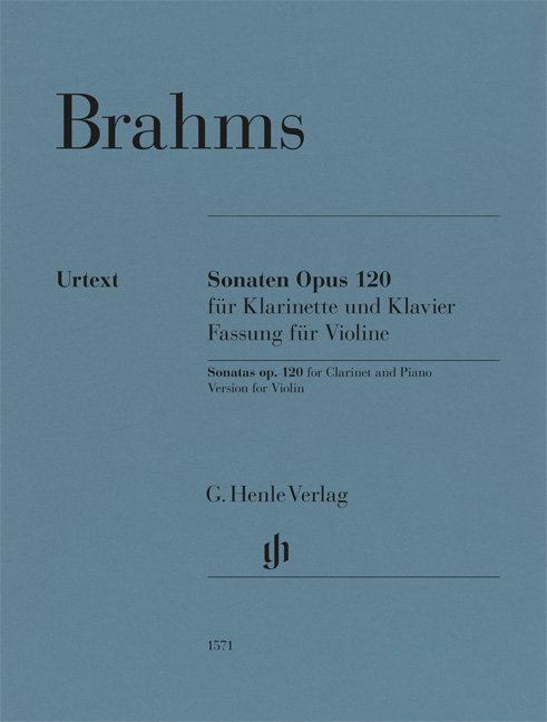 Front Cover Image Sonaten op. 120 für Klarinette und Klavier