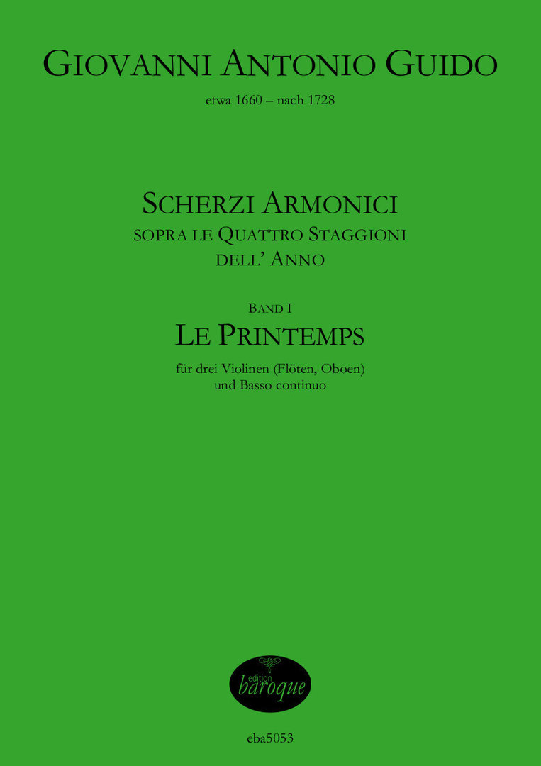 Front Cover Image Scherzi Armonici sopra le quatro staggioni, Band I